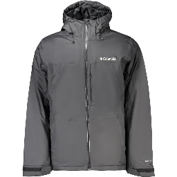 Black Polyester Men's Jacket