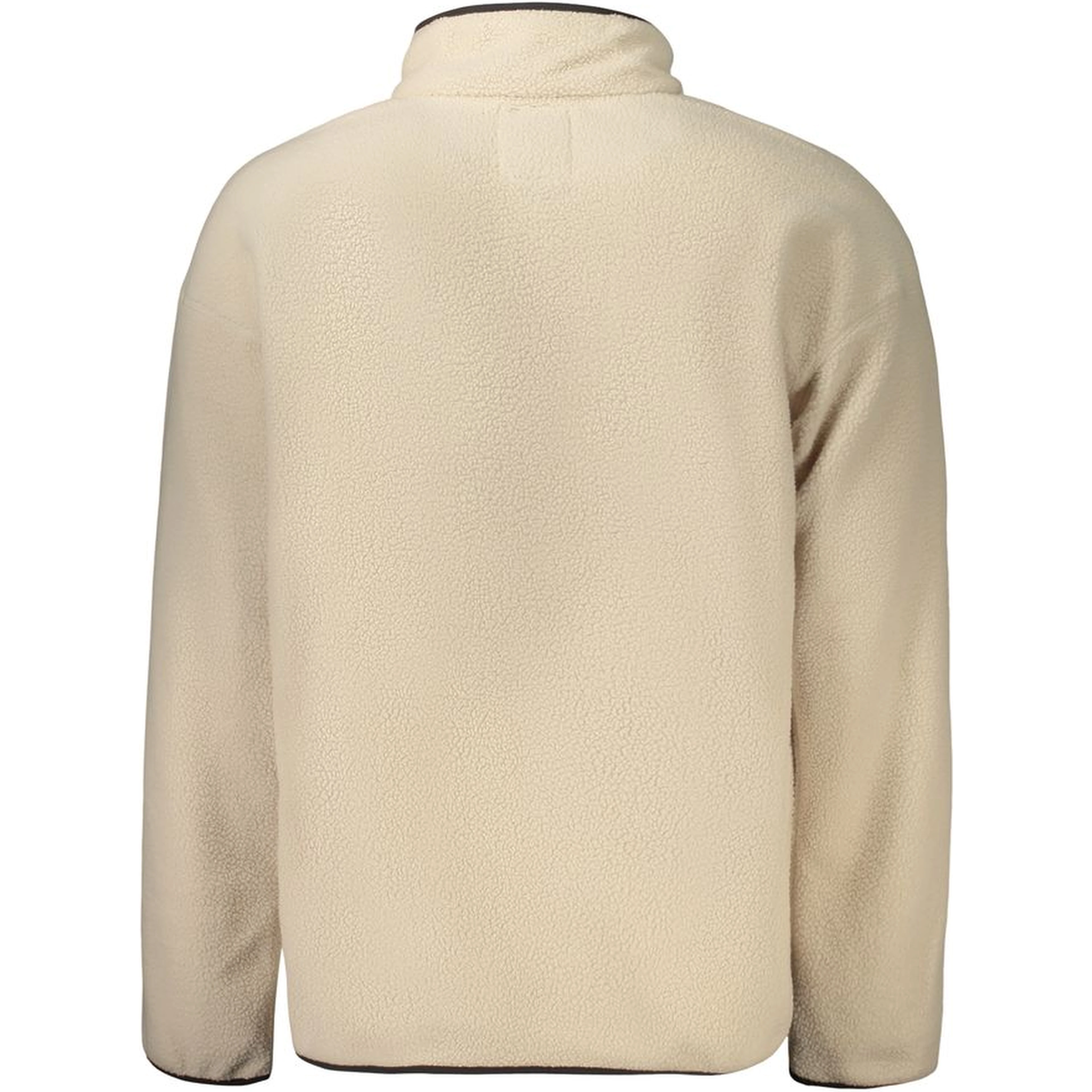 Beige Polyester Men Sweatshirt