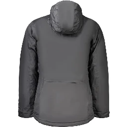 Black Polyester Men's Jacket