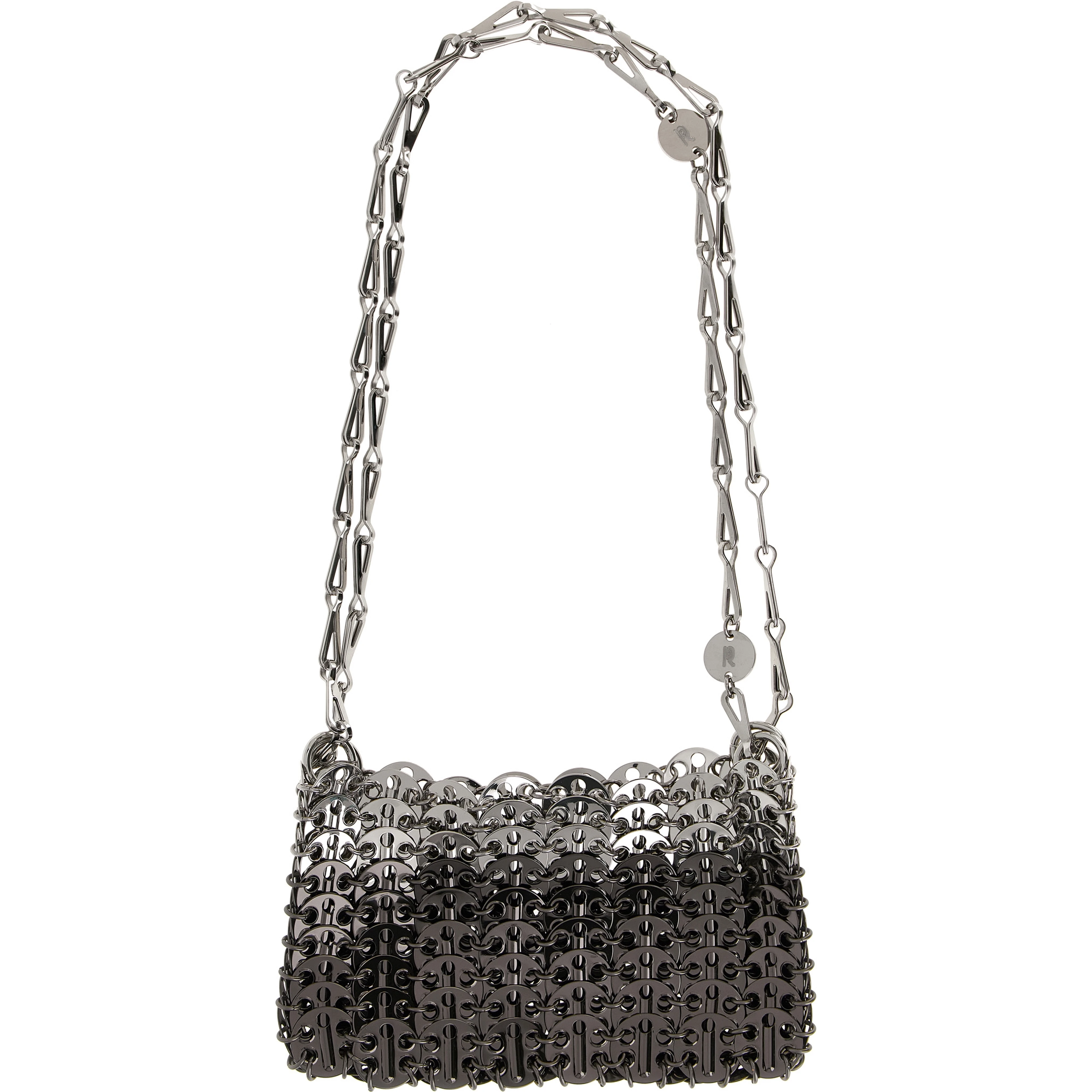 Silver Stainless Steel Shoulder Bag