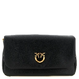 Black Lamb Leather Crossbody Bag