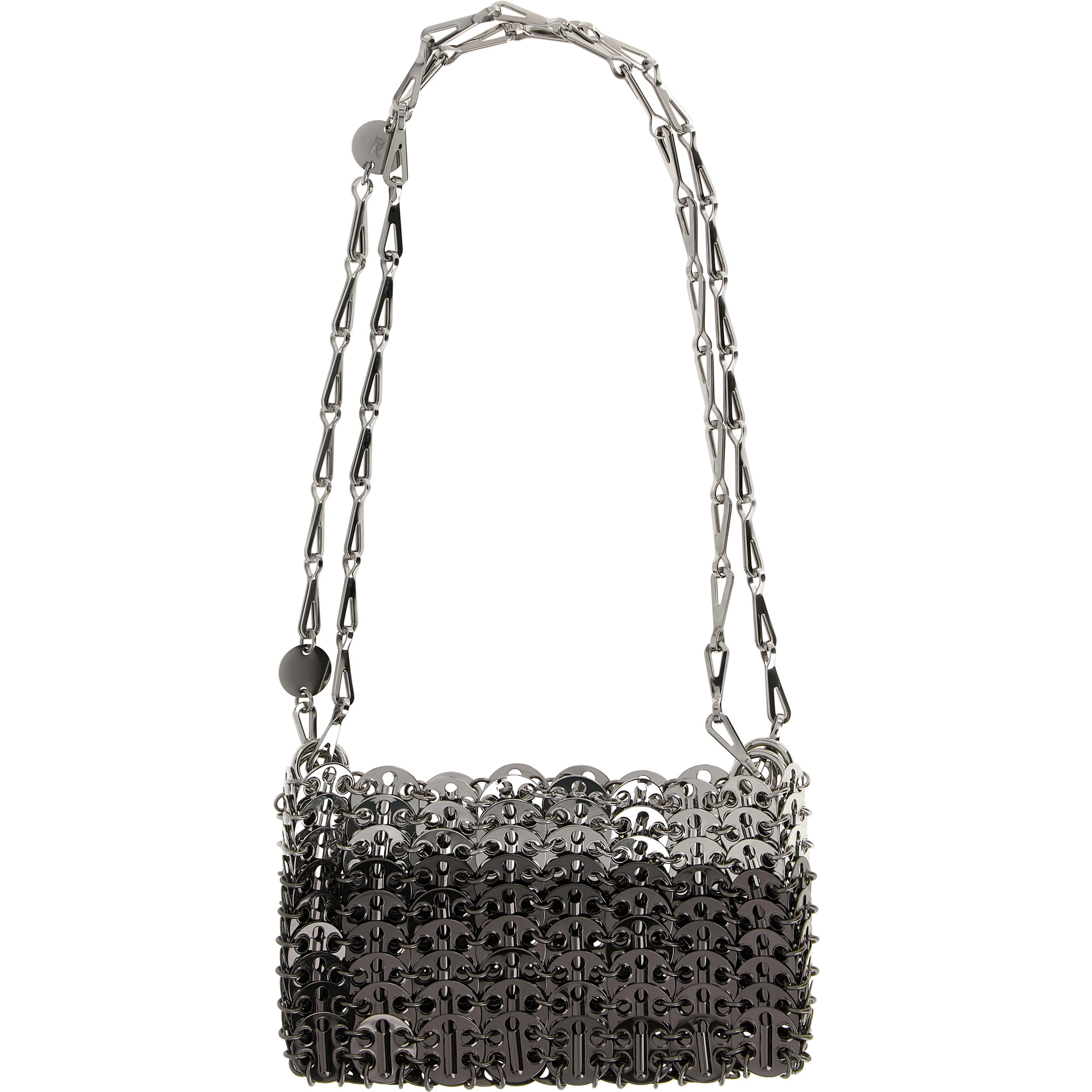 Silver Stainless Steel Shoulder Bag
