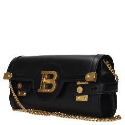Black Leather Clutch Bag