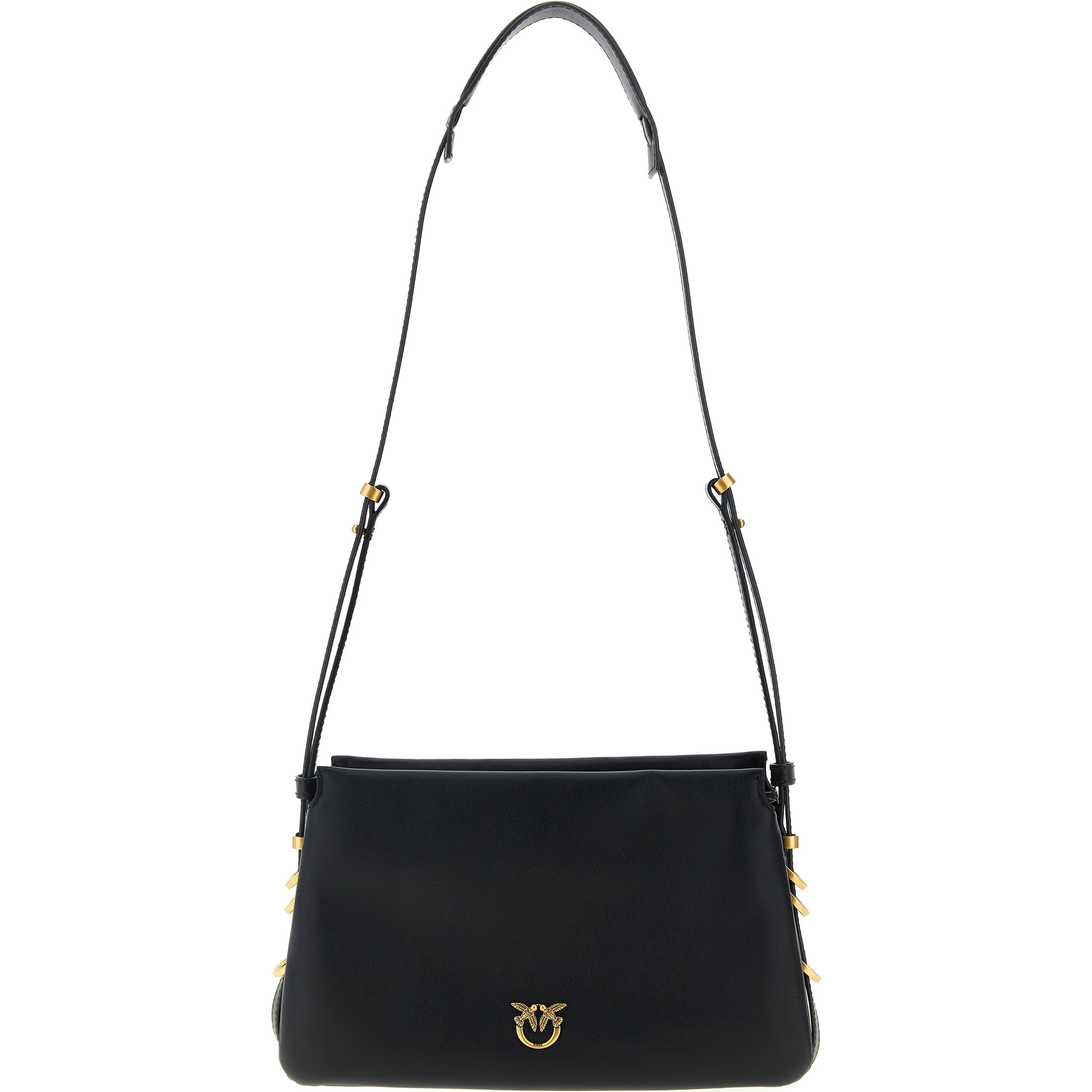 Black Calfskin Crossbody Bag