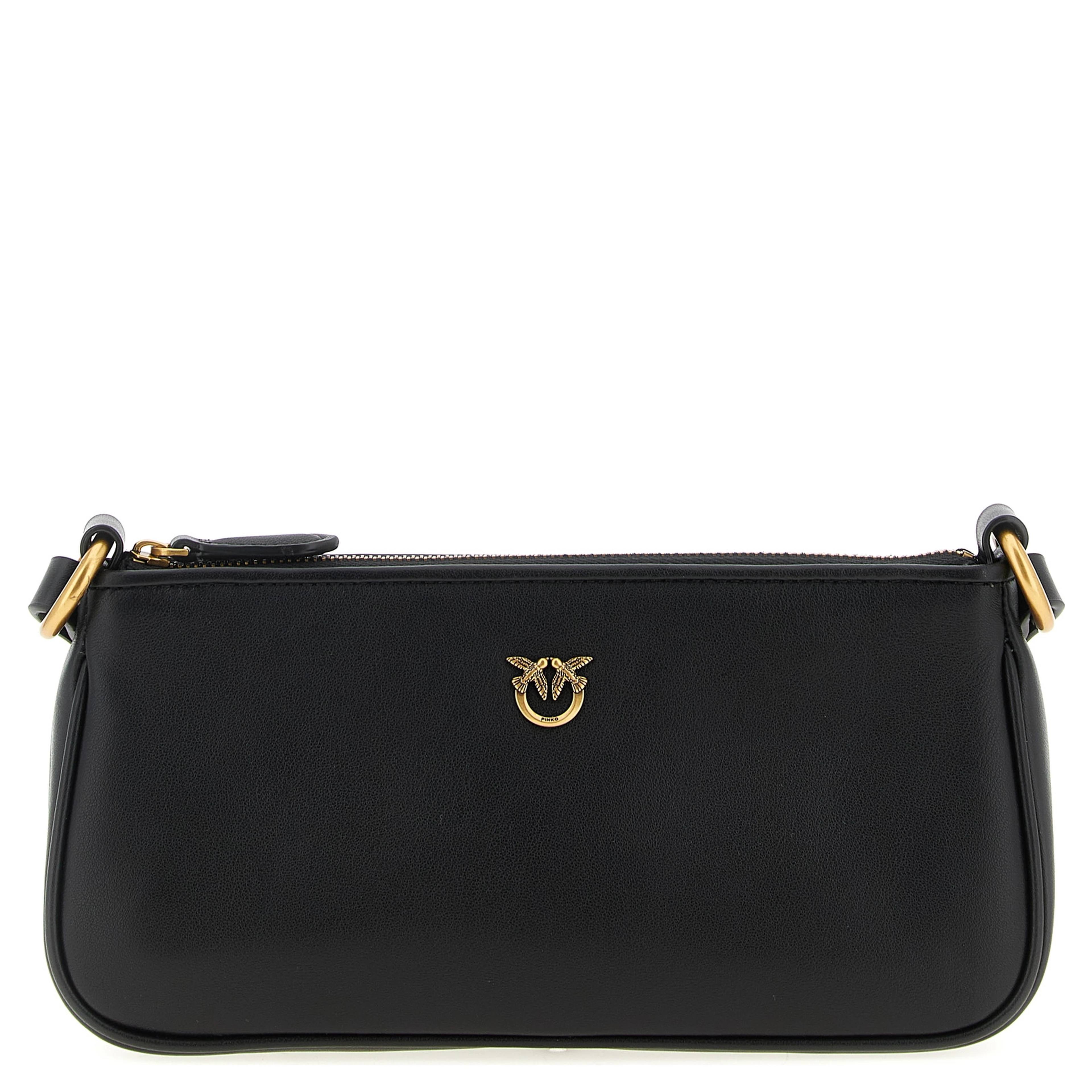 Black Goatskin Crossbody Bag