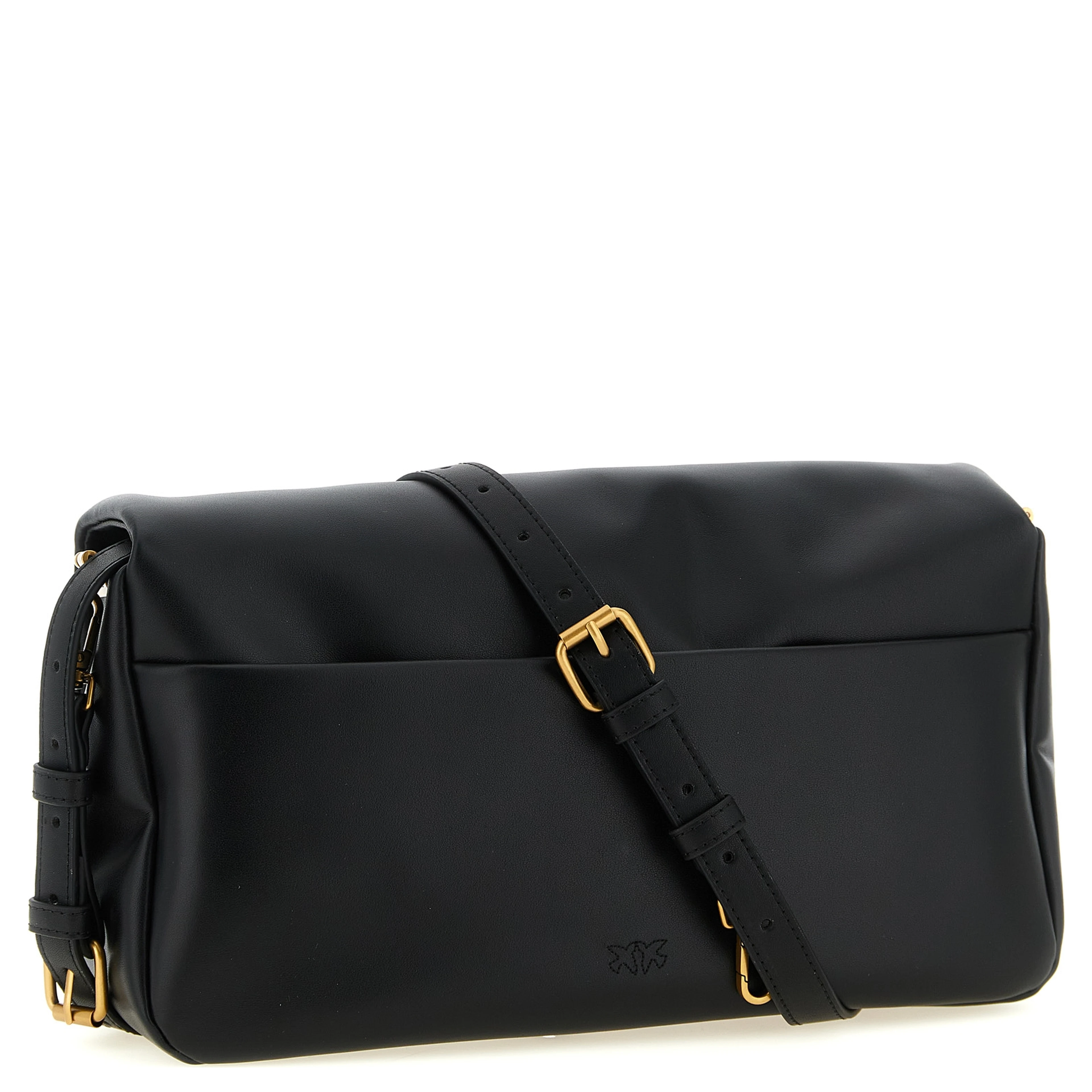 Black Lamb Leather Crossbody Bag