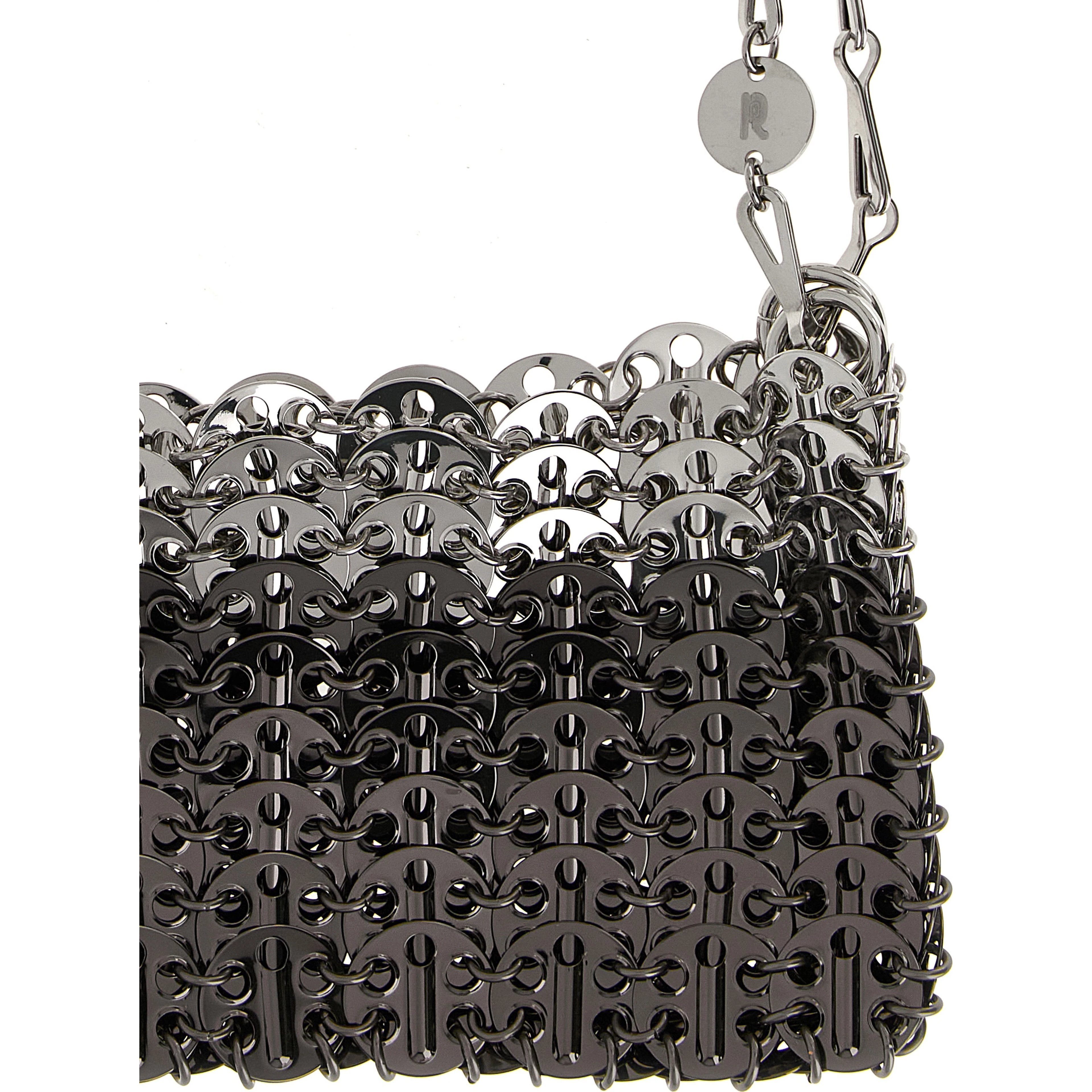 Silver Stainless Steel Shoulder Bag