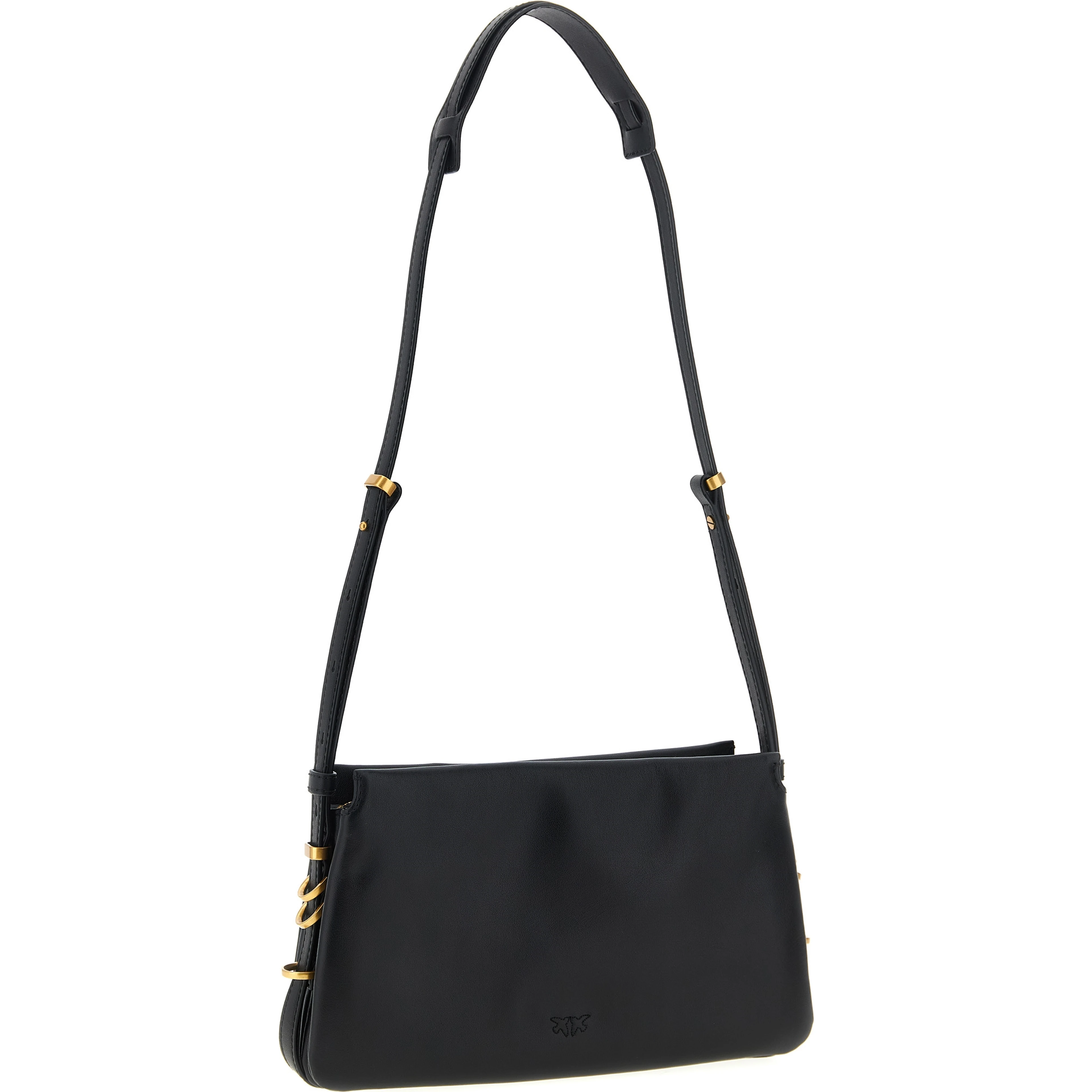 Black Calfskin Crossbody Bag