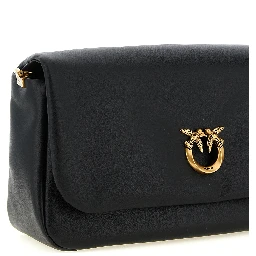 Black Lamb Leather Crossbody Bag