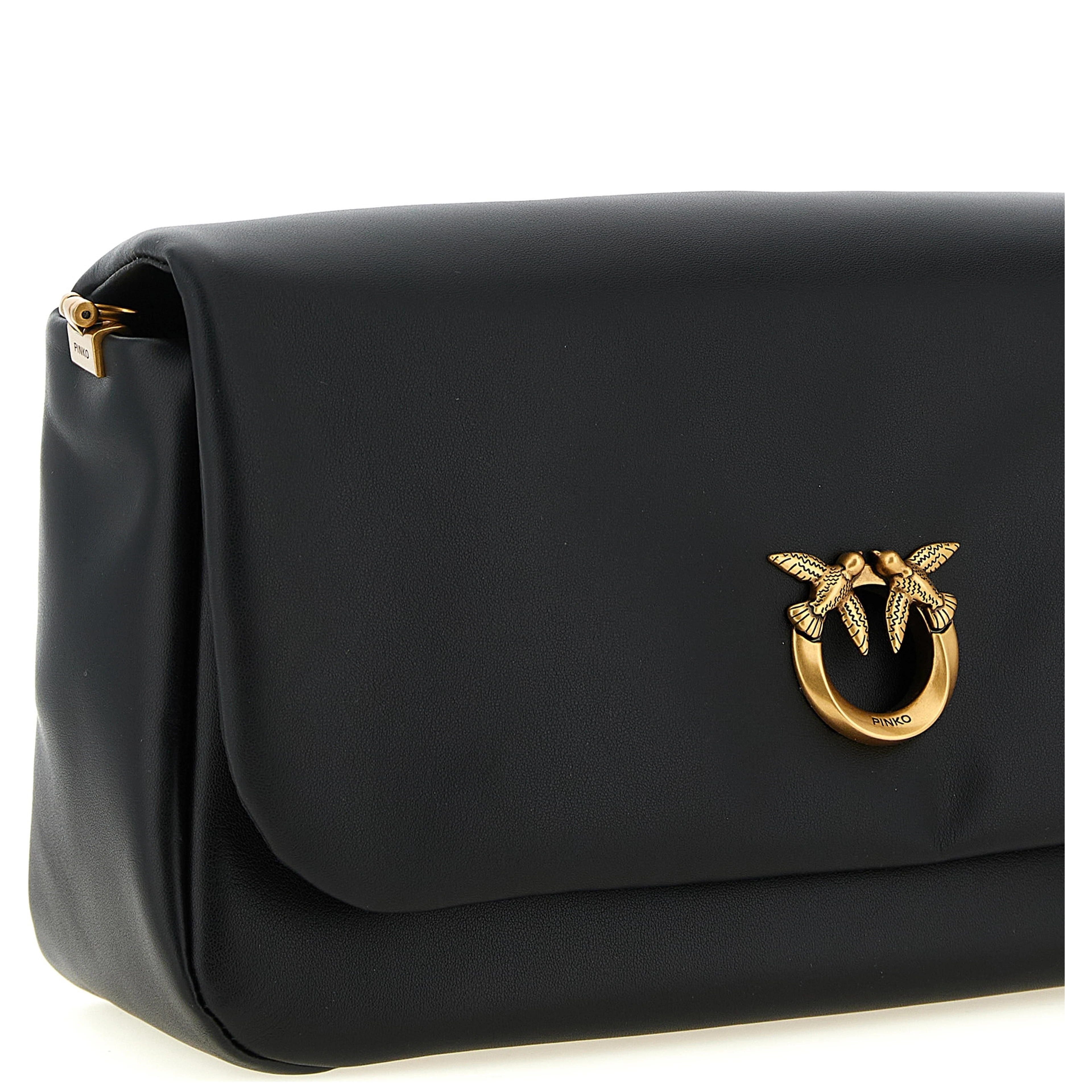 Black Lamb Leather Crossbody Bag