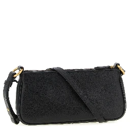 Black Goatskin Crossbody Bag
