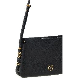Black Calfskin Crossbody Bag