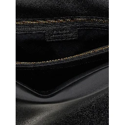 Black Lamb Leather Crossbody Bag