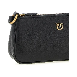 Black Goatskin Crossbody Bag