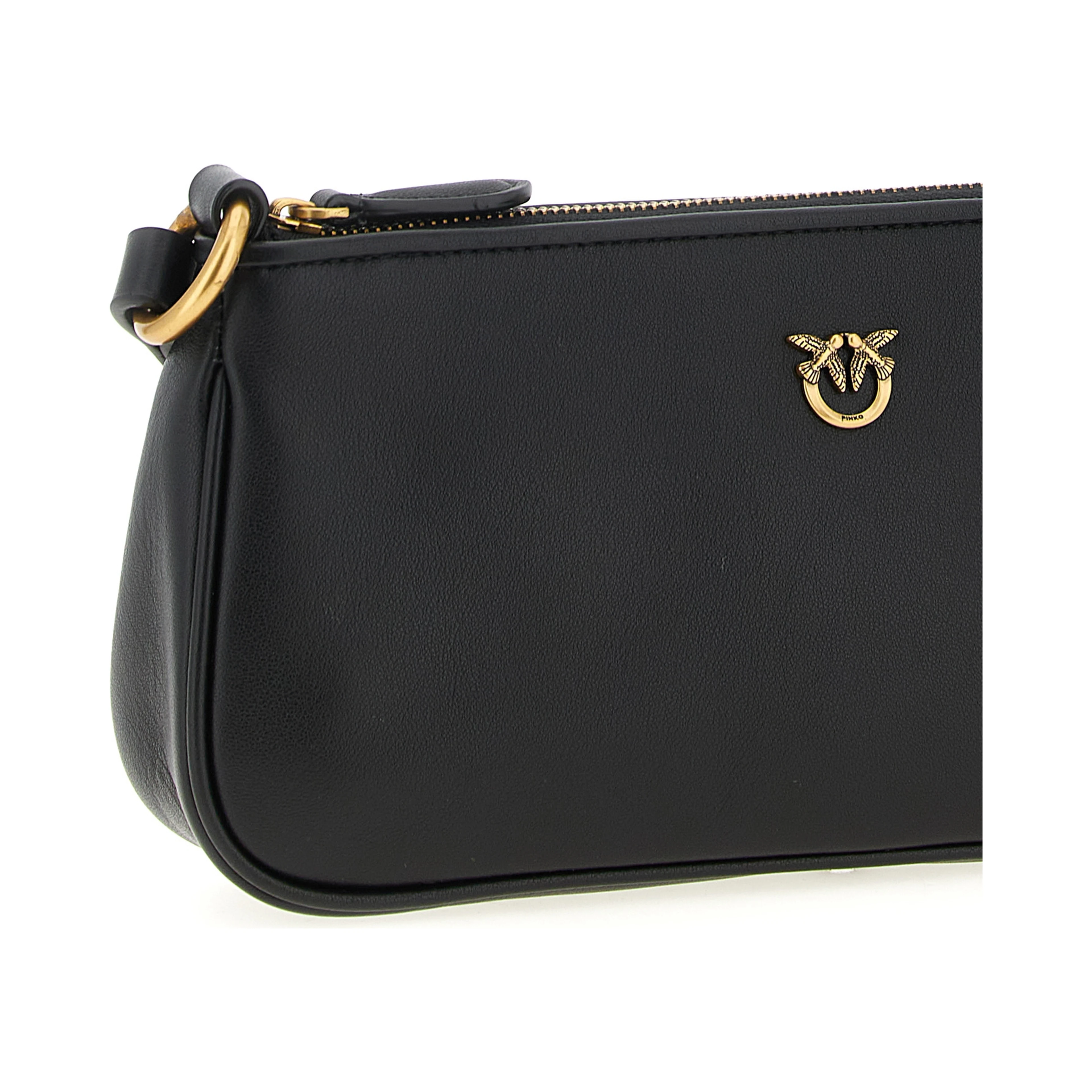 Black Goatskin Crossbody Bag