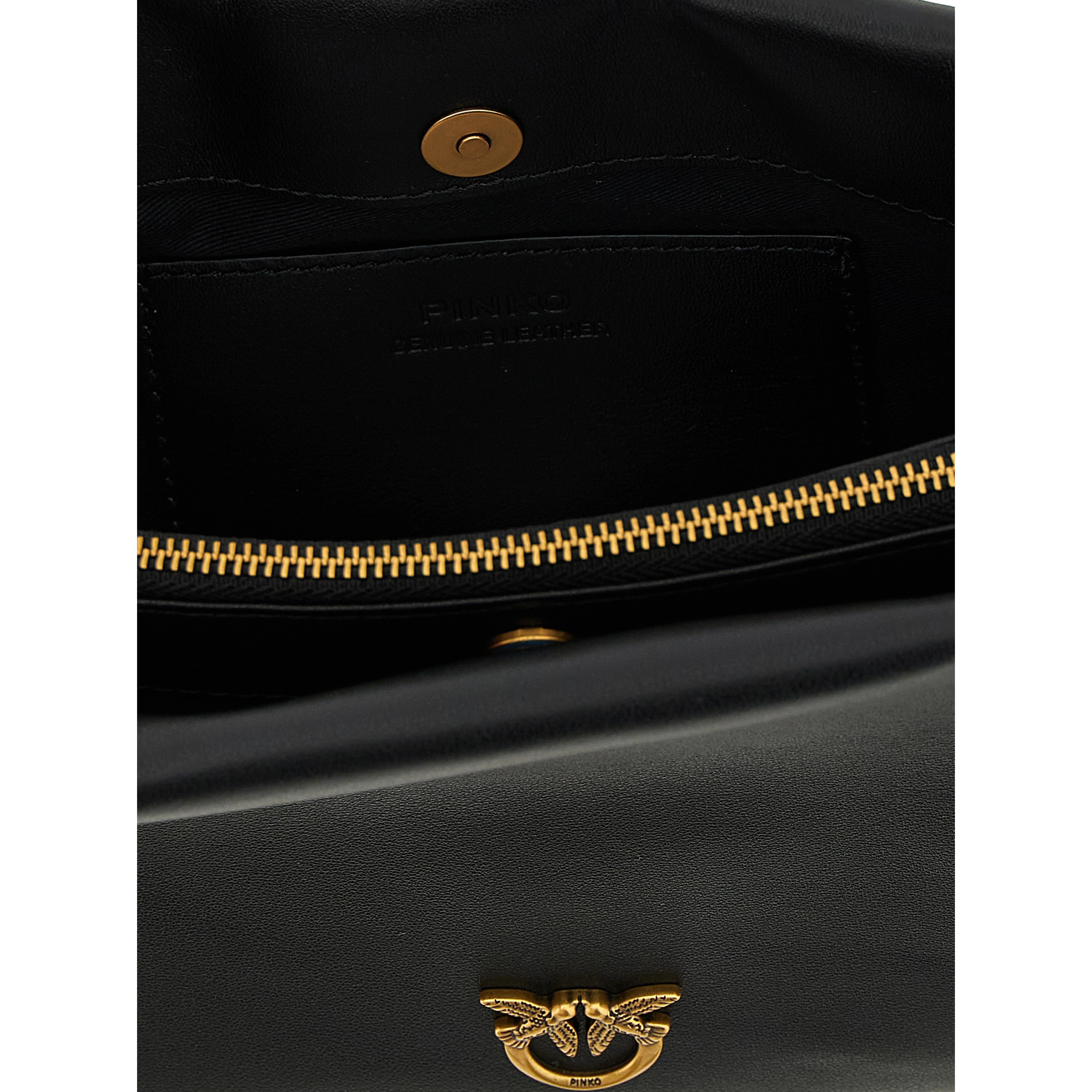 Black Calfskin Crossbody Bag