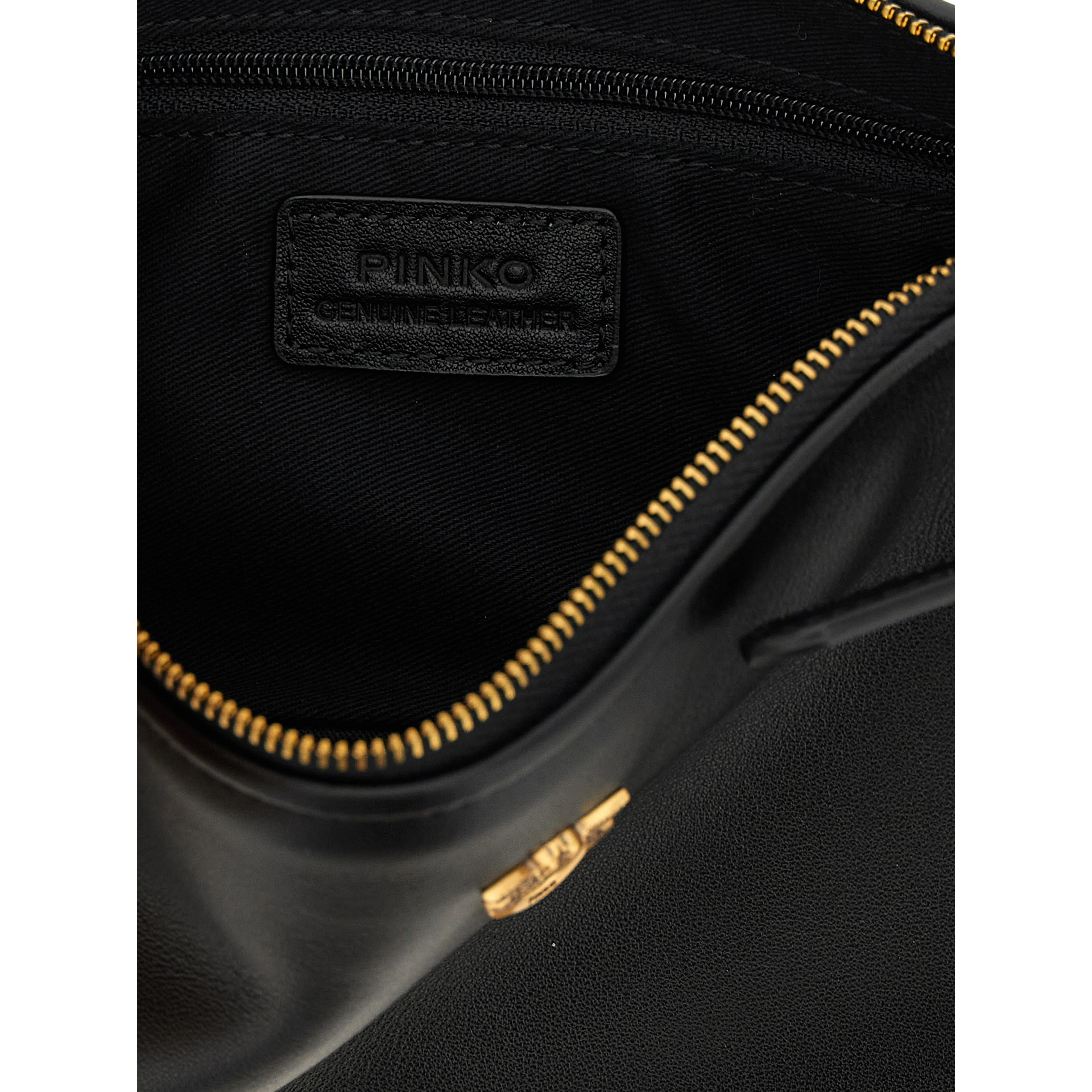Black Goatskin Crossbody Bag