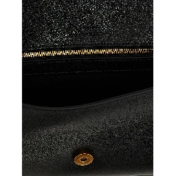 Black Calfskin Shoulder Bag