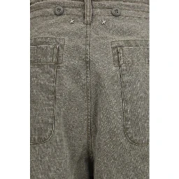 Bicolor Cotton Casual Pants