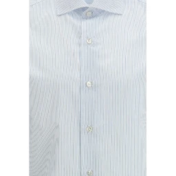 Blue Cotton Pattern Shirt