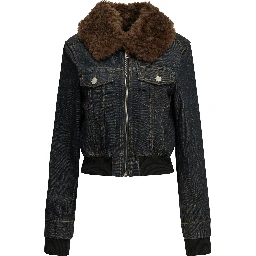 Flamed denim jacket