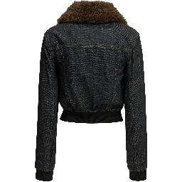 Flamed denim jacket
