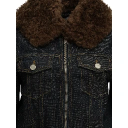 Flamed denim jacket