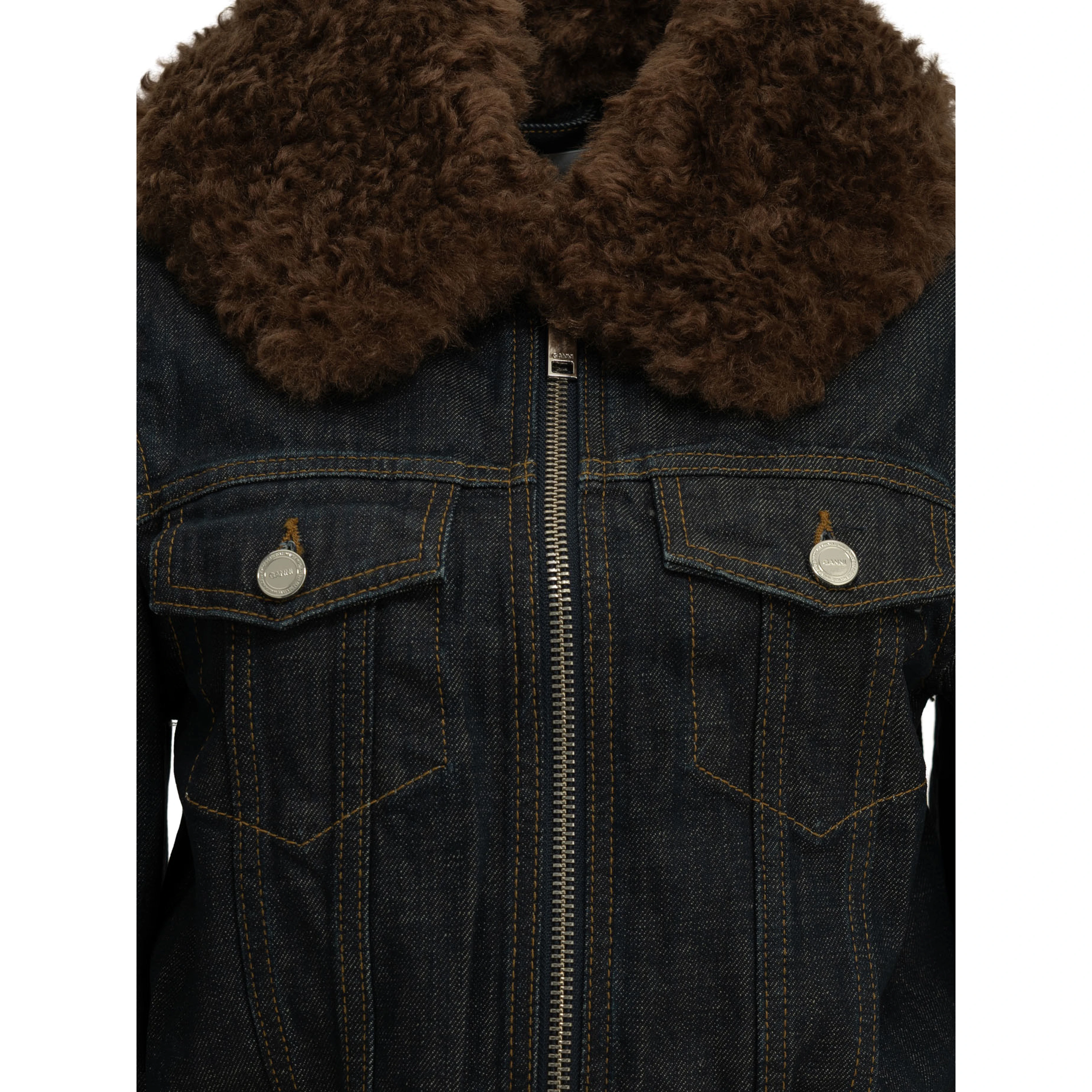 Flamed denim jacket