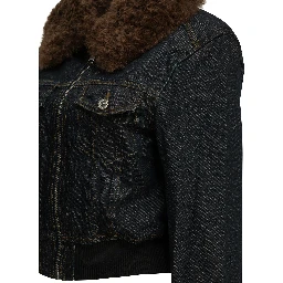 Flamed denim jacket