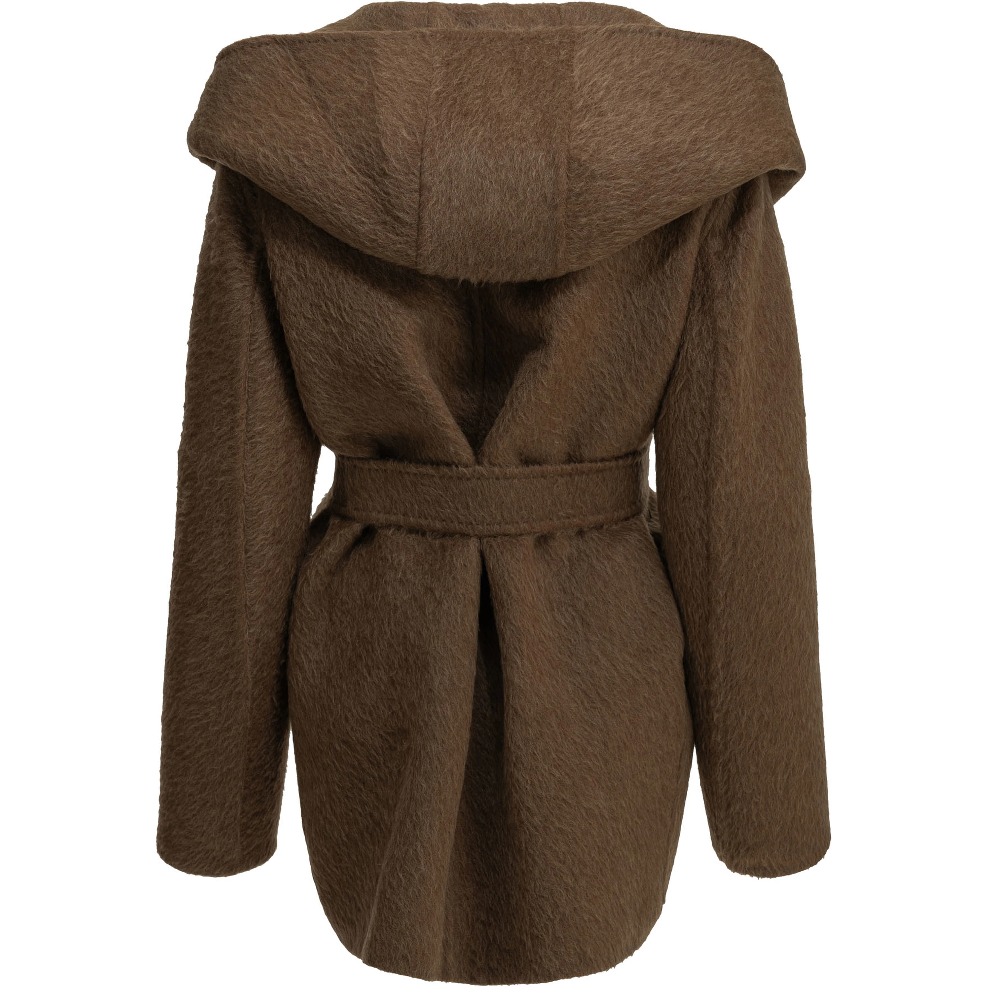 Short camel-colored coat