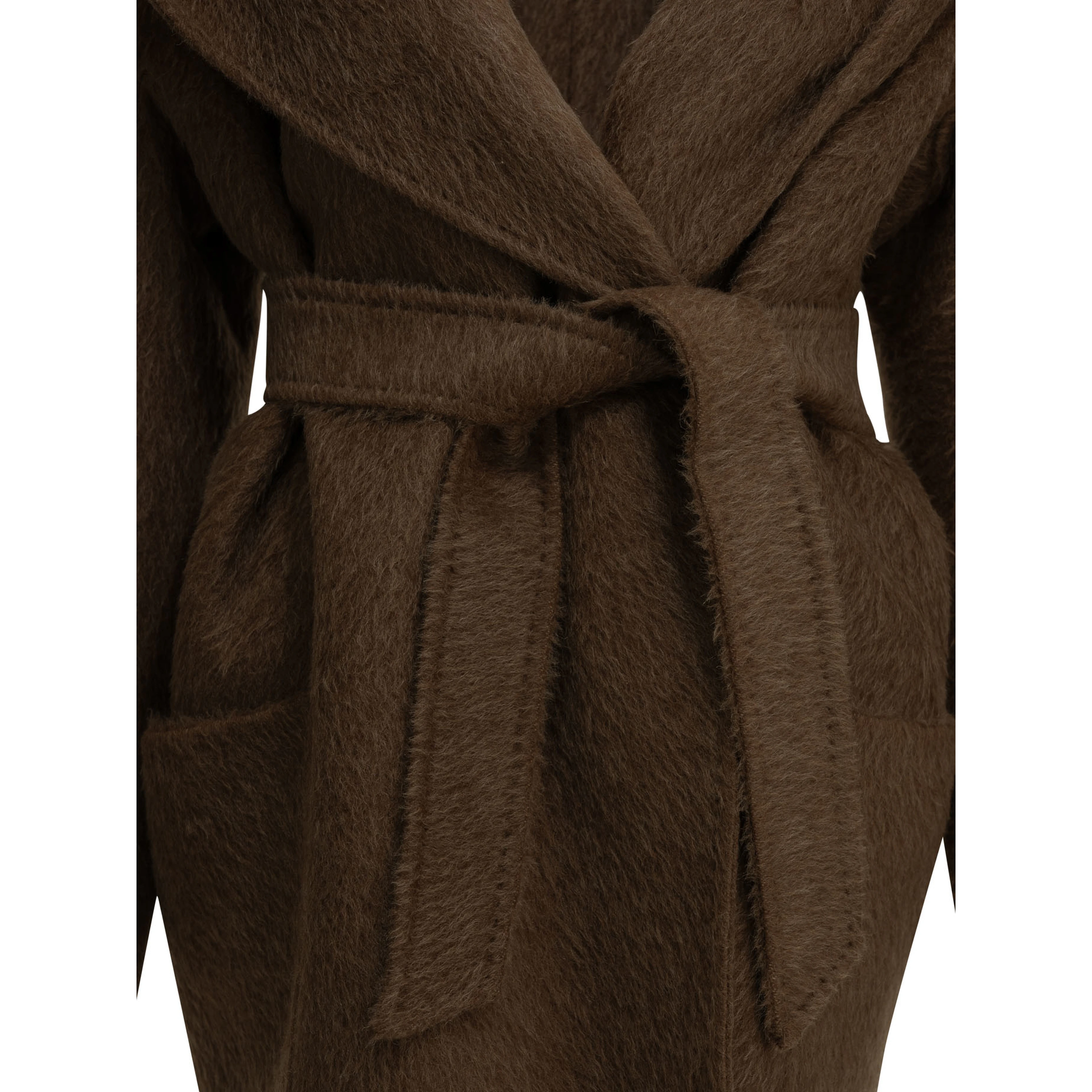 Short camel-colored coat
