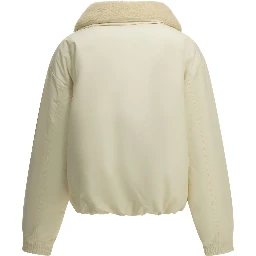 Short down jacket with logo