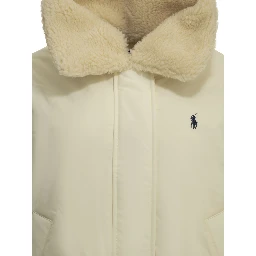 Short down jacket with logo