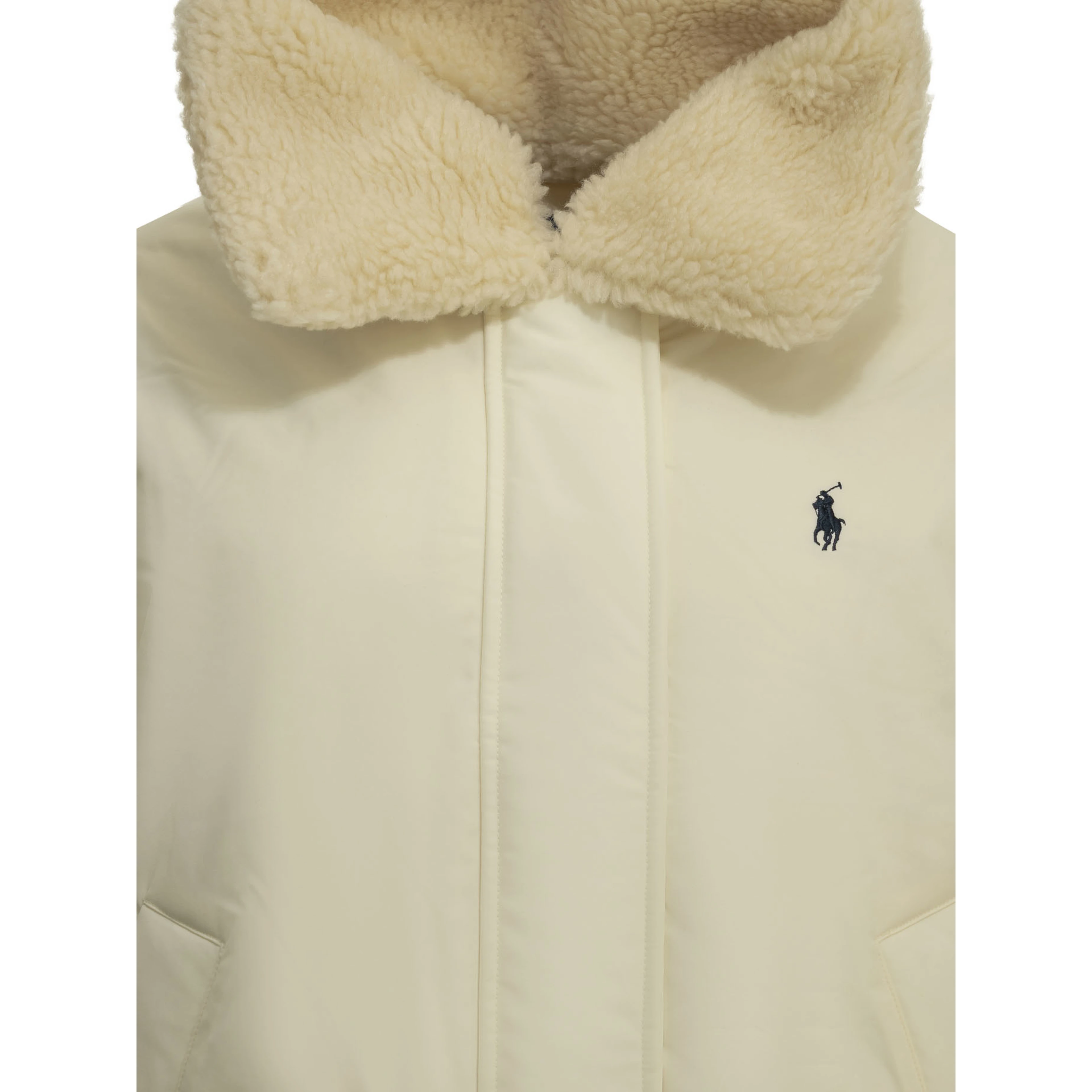 Short down jacket with logo