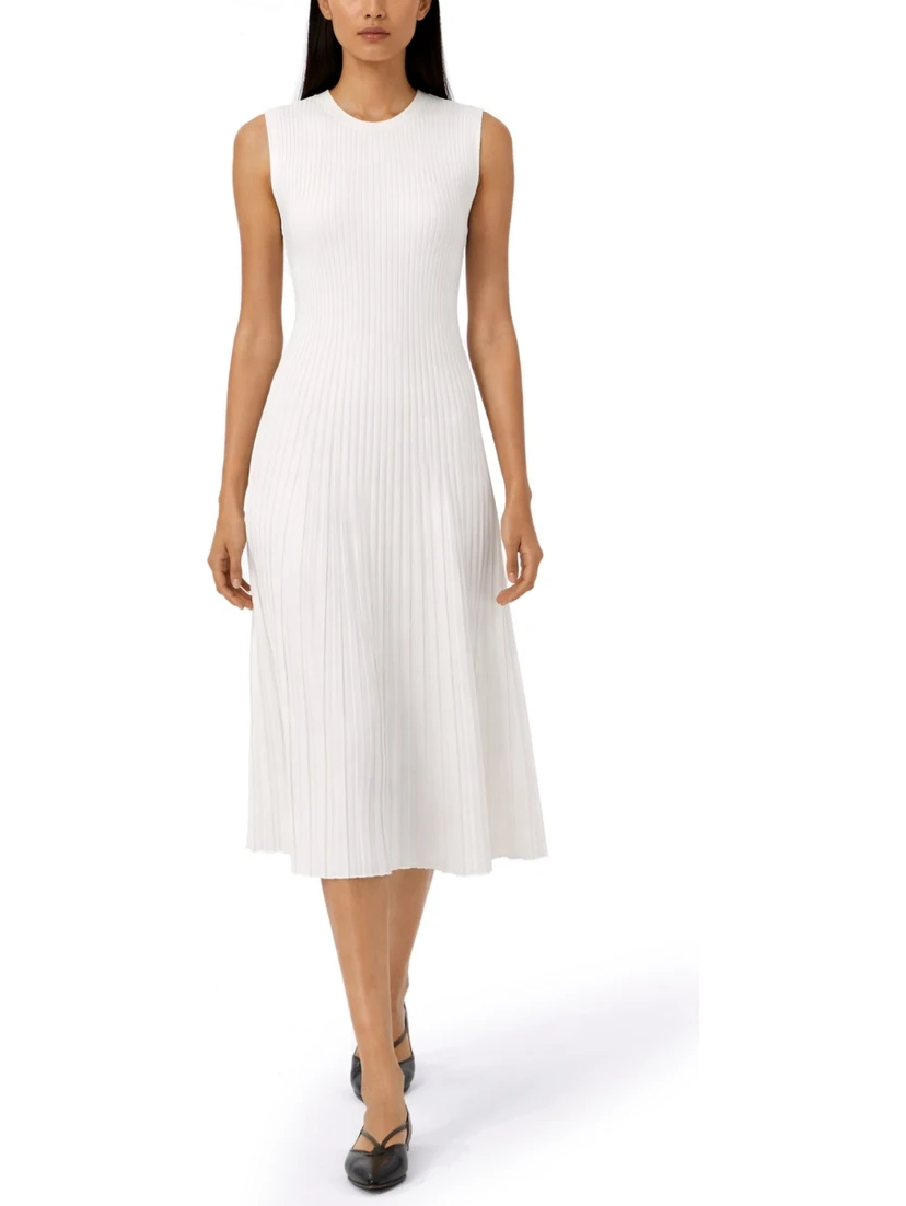 VISCOSE CREPE YARN DRESS