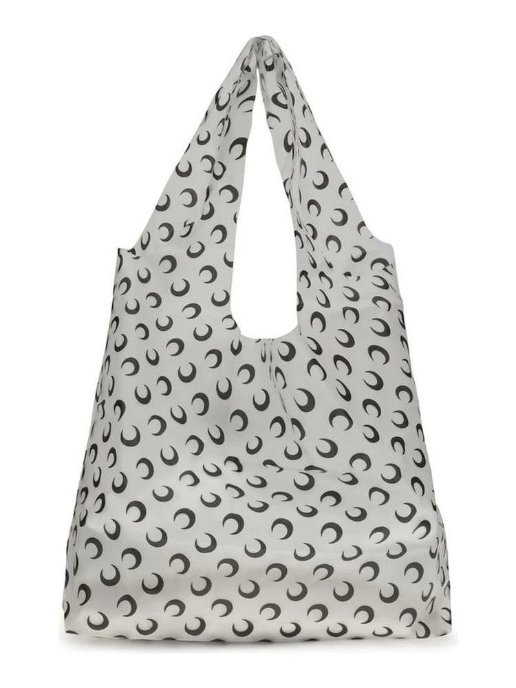 White Polyurethane Shoulder Bag