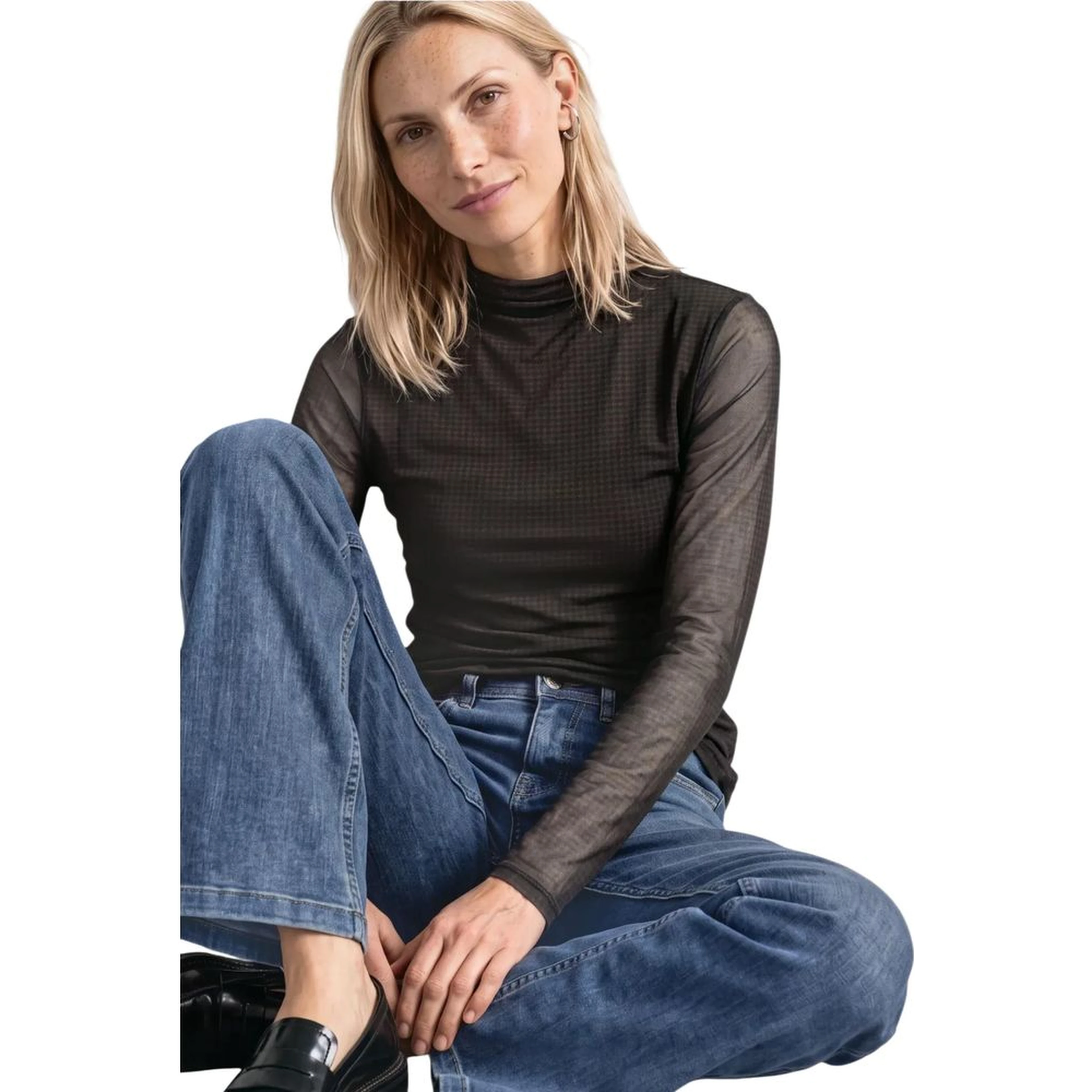 Bicolor Polyester Long Sleeve T-Shirt