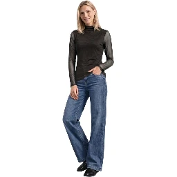 Bicolor Polyester Long Sleeve T-Shirt