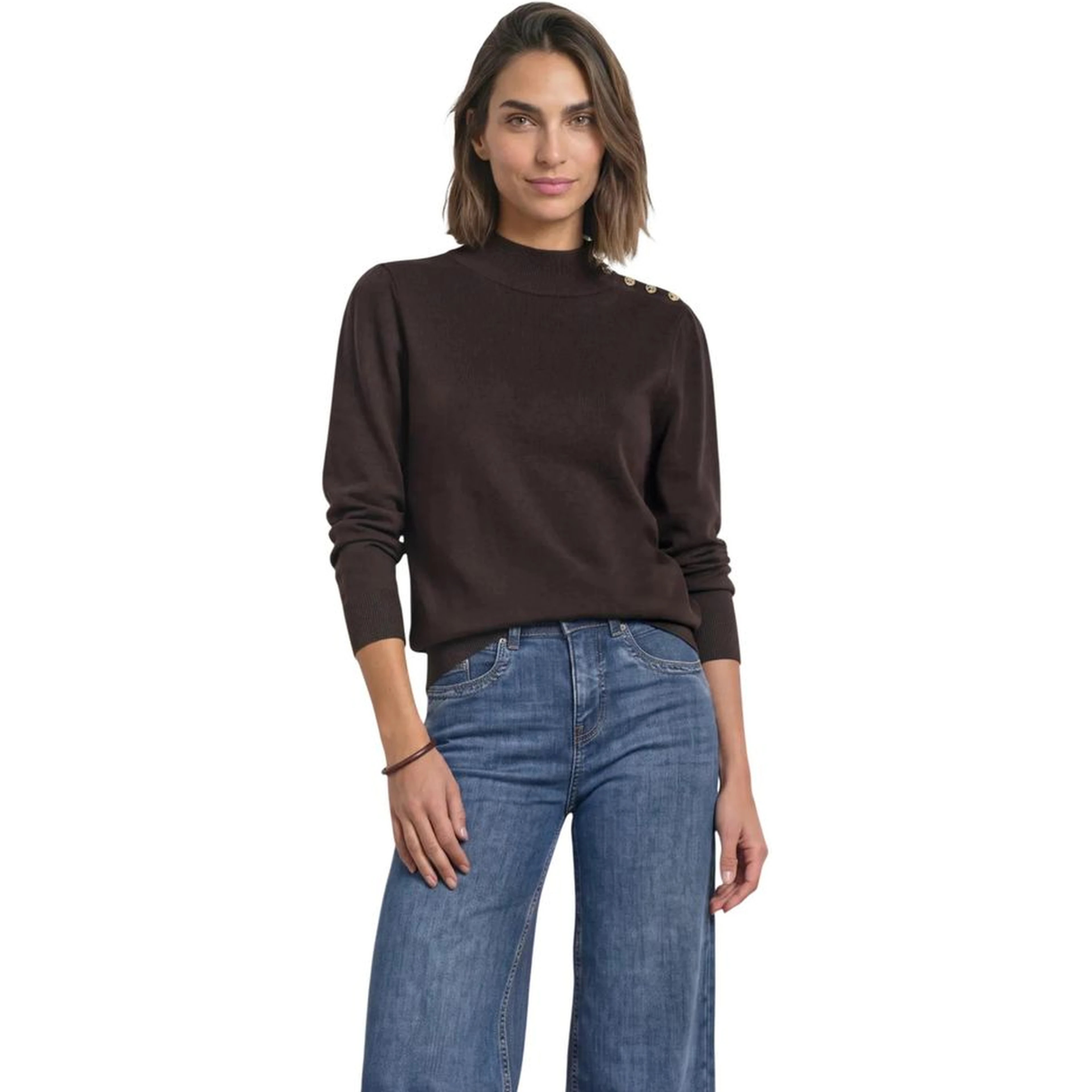 Brown Viscose Sweatshirt