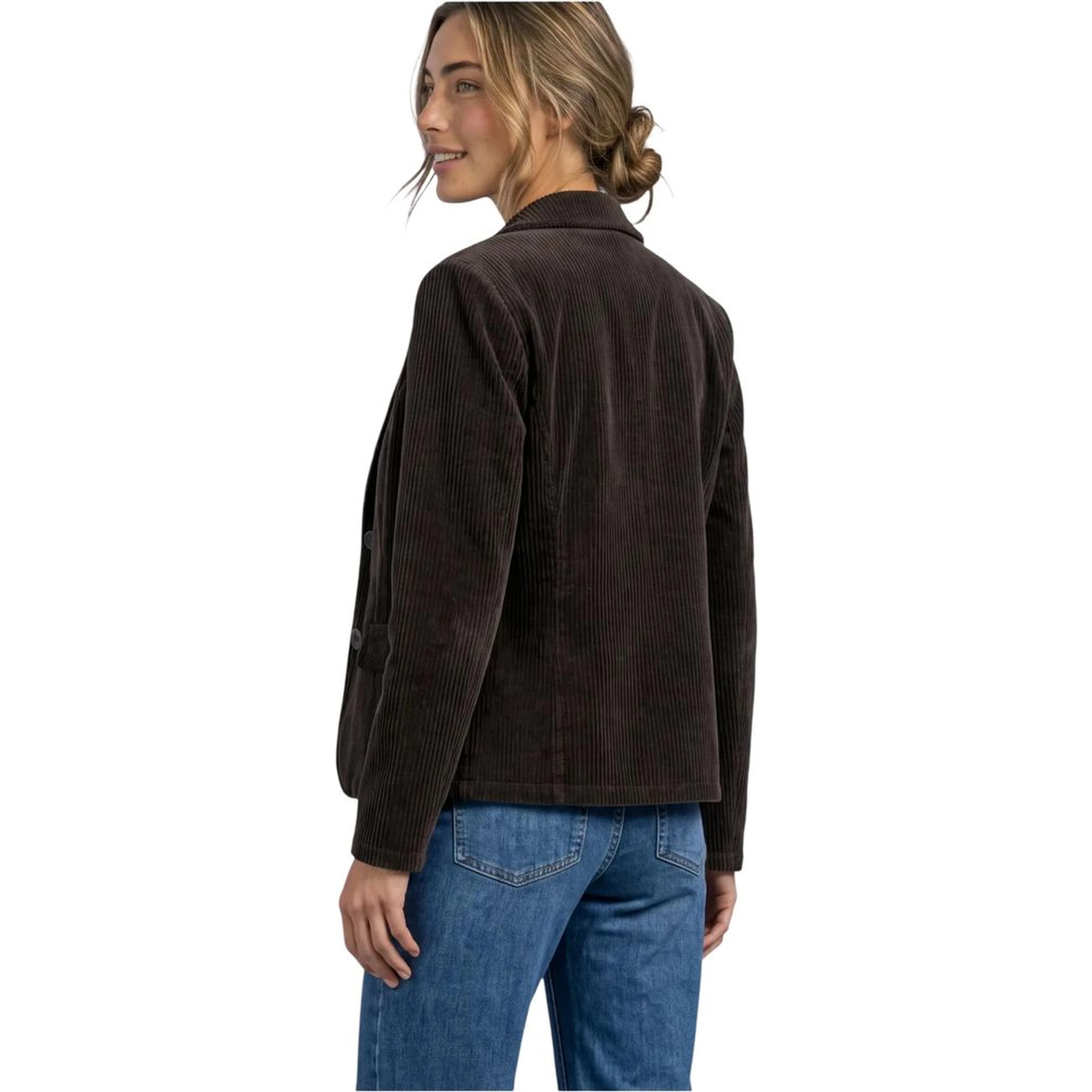 Brown Cotton Blazer