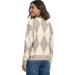 Beige Polyester Sweatshirt