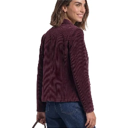 Purple Cotton Blazer