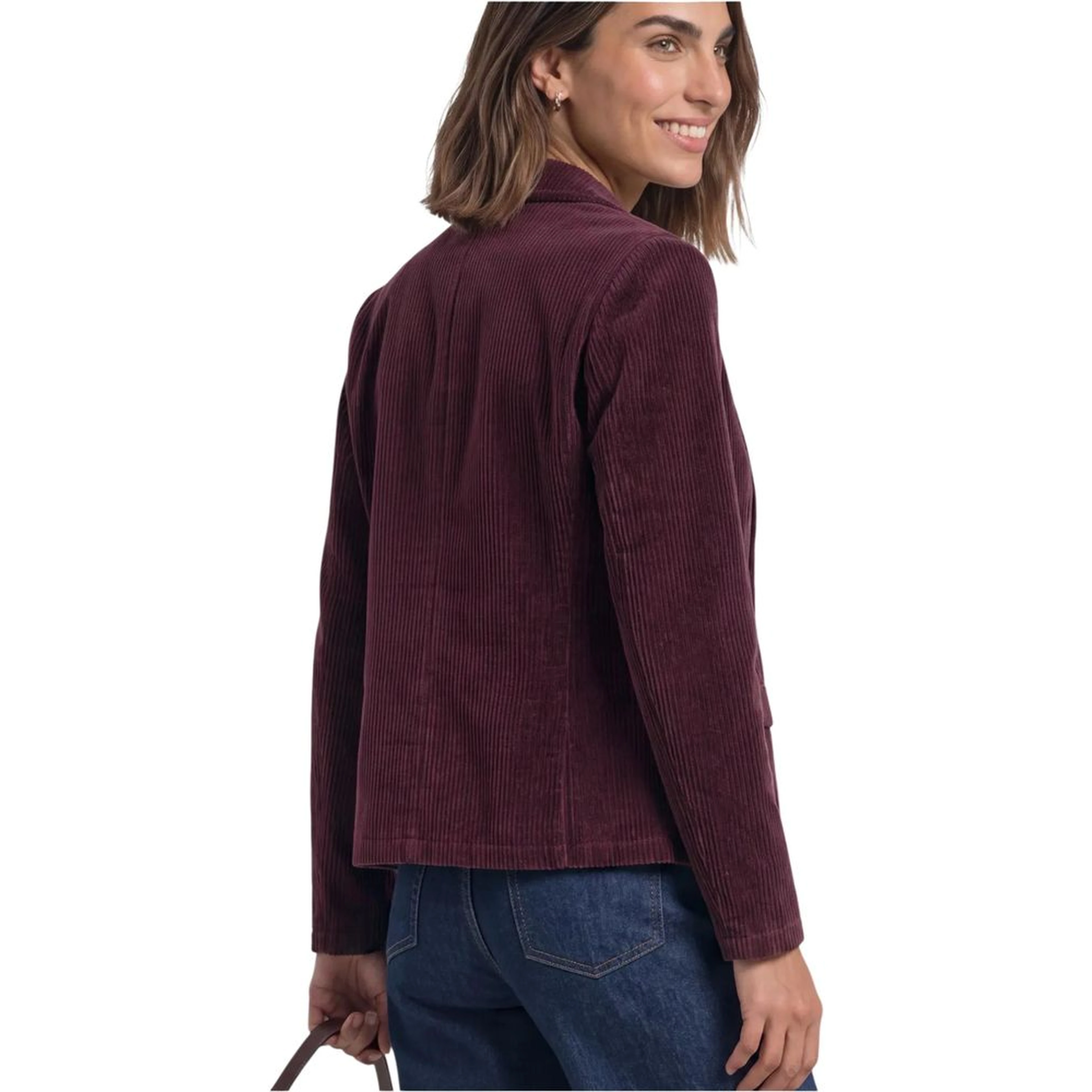 Purple Cotton Blazer