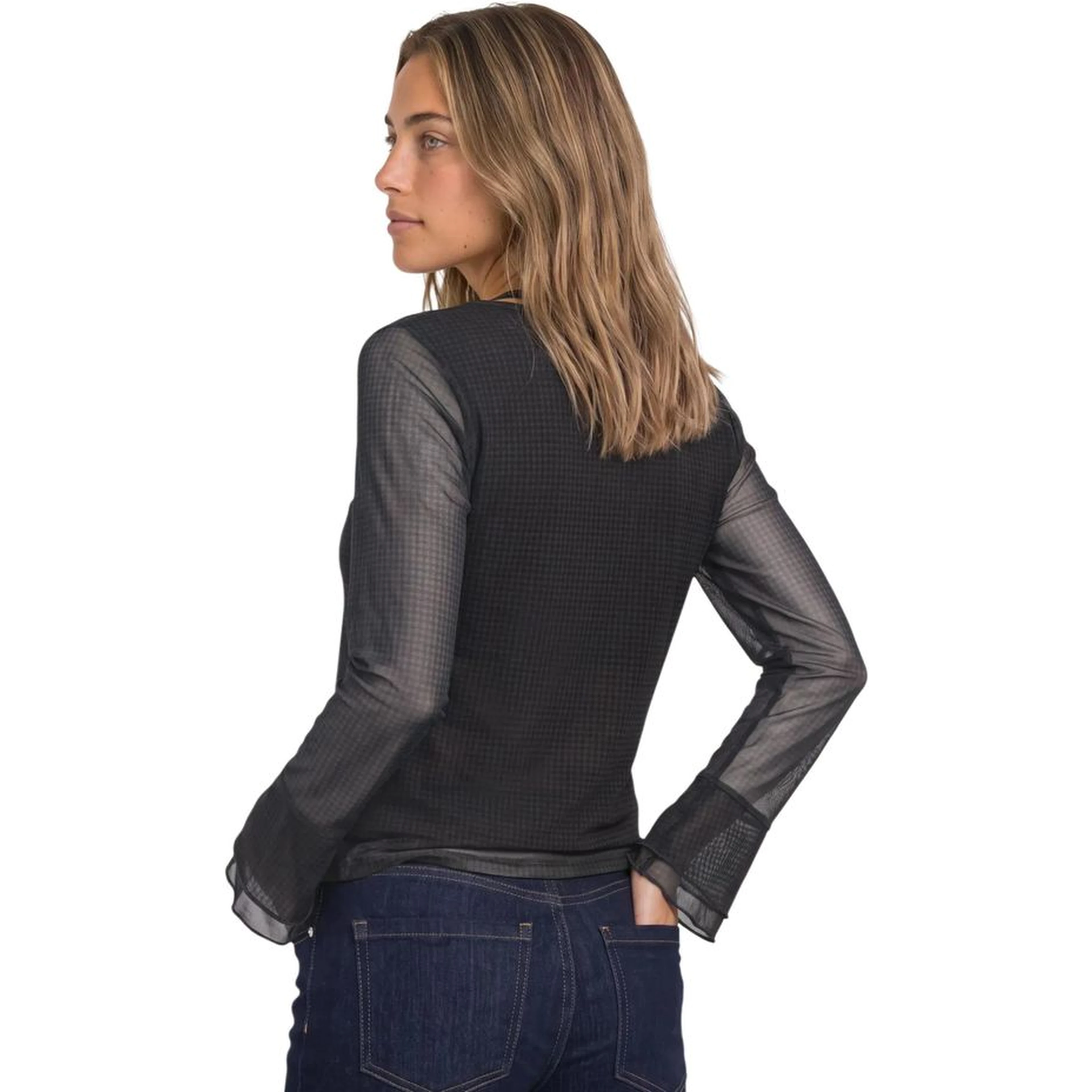 Bicolor Polyester Blouse