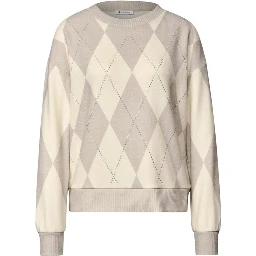 Beige Polyester Sweatshirt