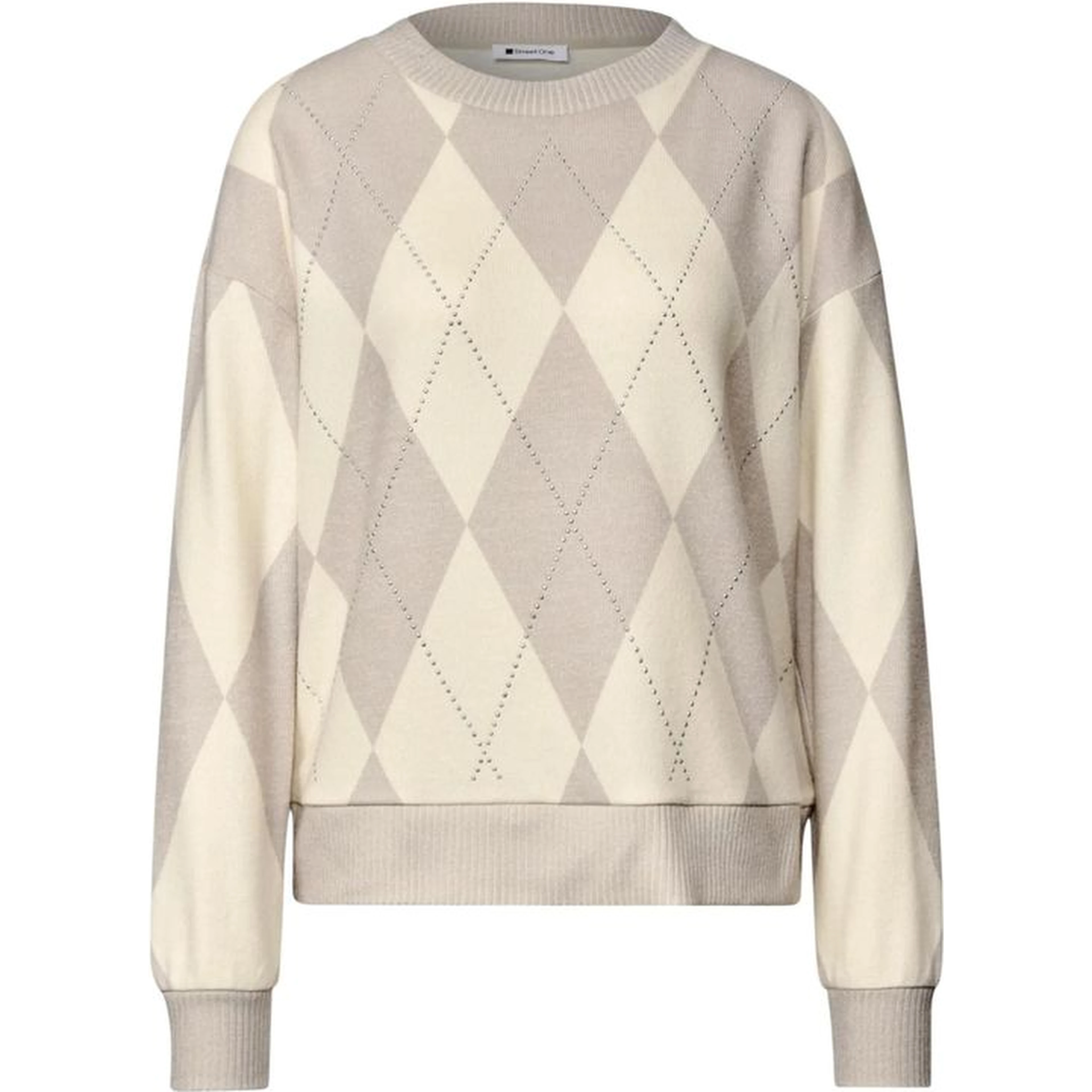 Beige Polyester Sweatshirt
