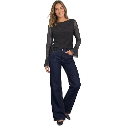 Bicolor Polyester Blouse