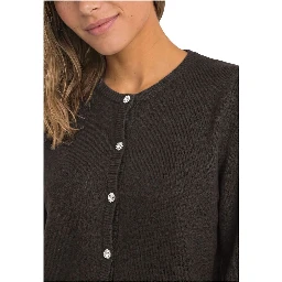 Brown Cotton Cardigan