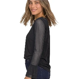 Bicolor Polyester Blouse