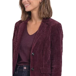 Purple Cotton Blazer